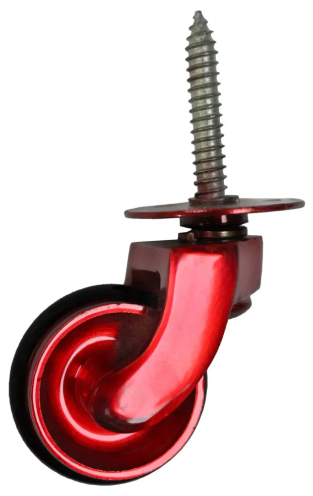 Plaque à vis en laiton rouge avec pneu en caoutchouc - 1 1/4 pouce (32 mm) - Vis incluses