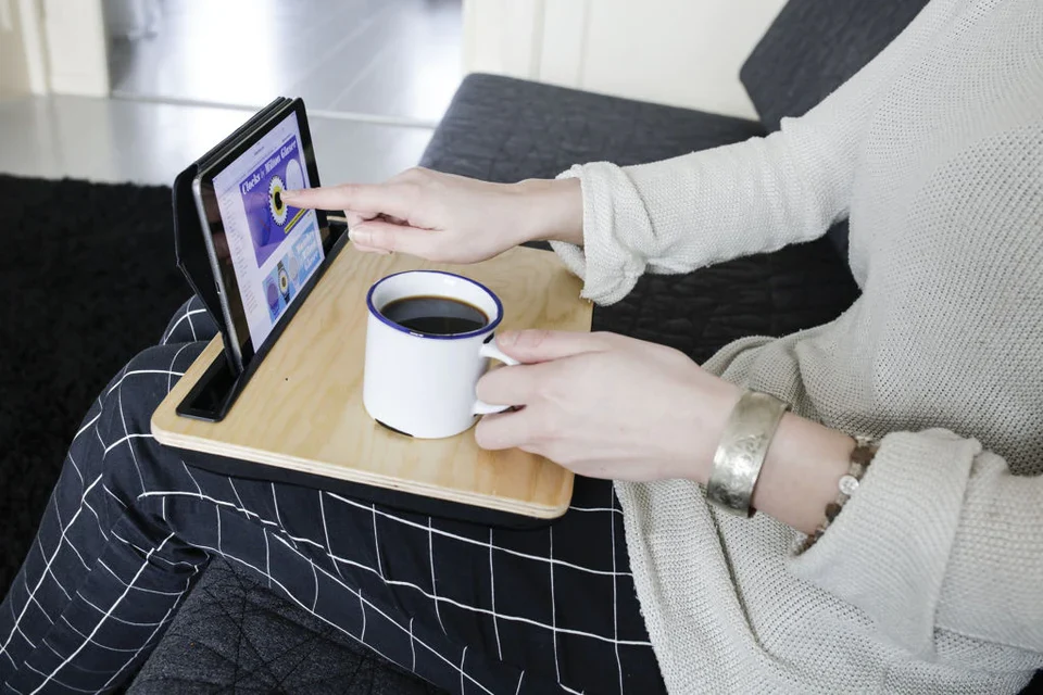 Plateau I pad -I bed lap Wood desk