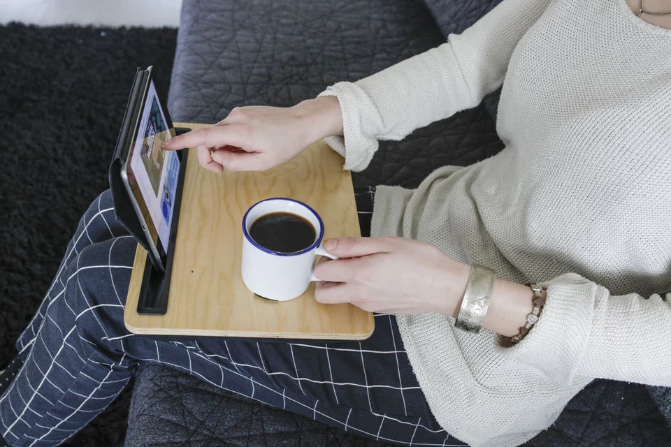 Plateau I pad -I bed lap Wood desk