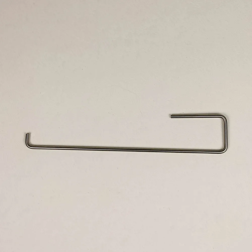 Porte-rouleau inox horizontal, charnières à droite