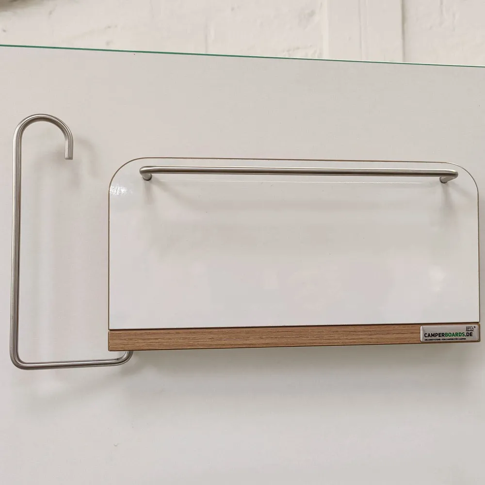 Porte-rouleaux inox vertical, charnières à gauche