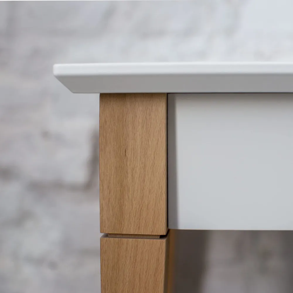 RAGABA MIMO Bureau d'ordinateur avec tiroir - Montage facile - Largeur 85 cm - Certifié FSC | Vert sauge