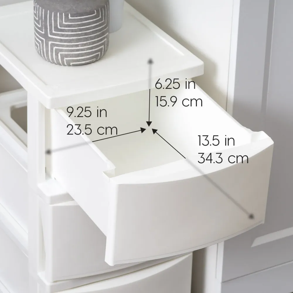Rangement à 3 tiroirs étroits, unité de rangement pour chambre à coucher, salon, blanc, lot de 2