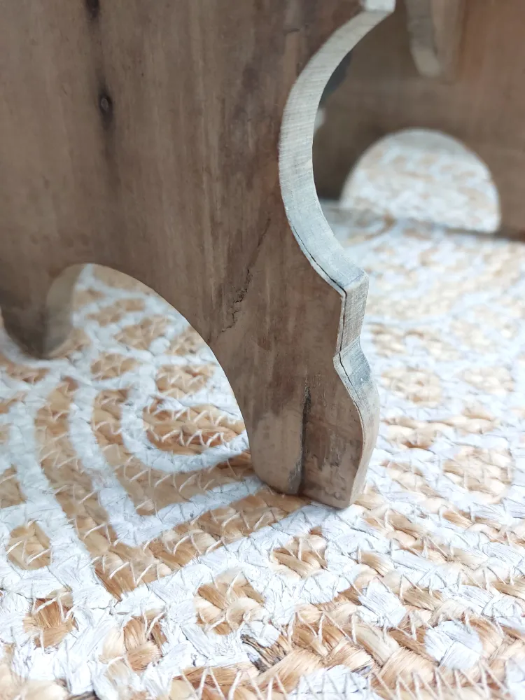 Repose pied ancien en bois