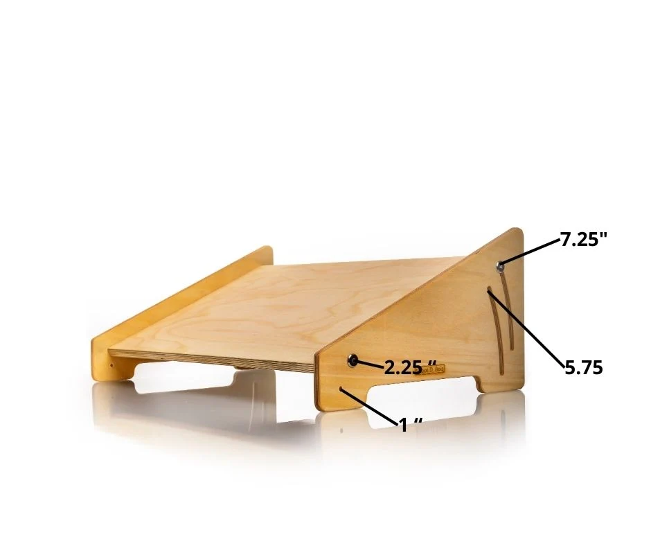 Repose pied inclinable en bois