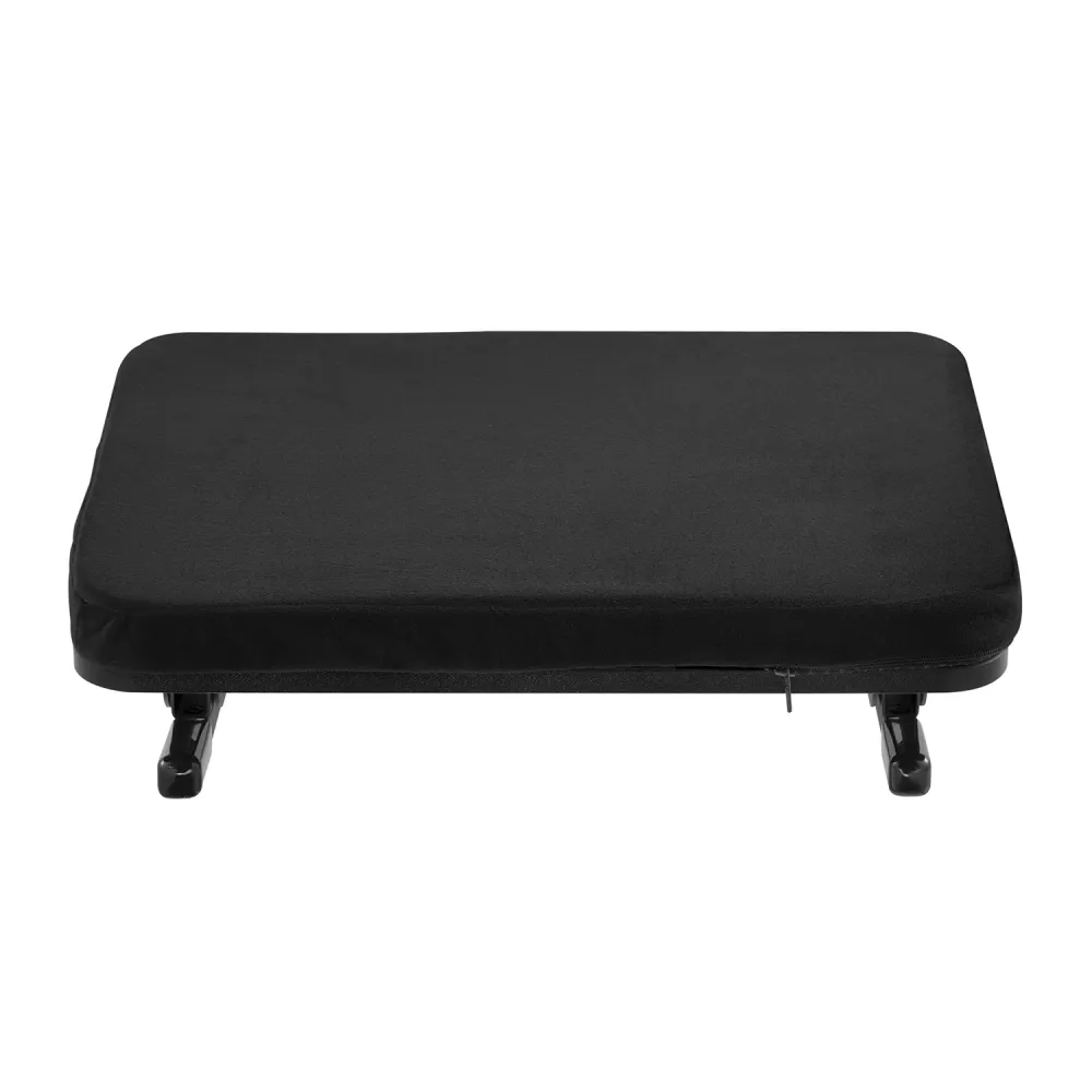 Repose-pieds ergonomique Maclean, repose-jambes, angle réglable en continu, coussin amovible, MC-460