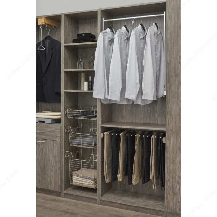 Tringle d'armoire escamotable Sidelines Premier de Rev--Shelf
