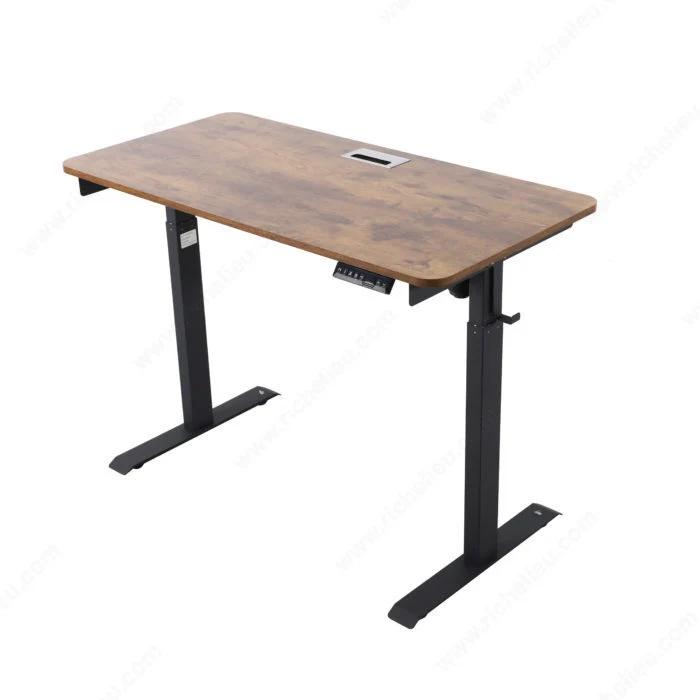 Bureau réglable électrique à deux phases de la série Desk Box Richelieu