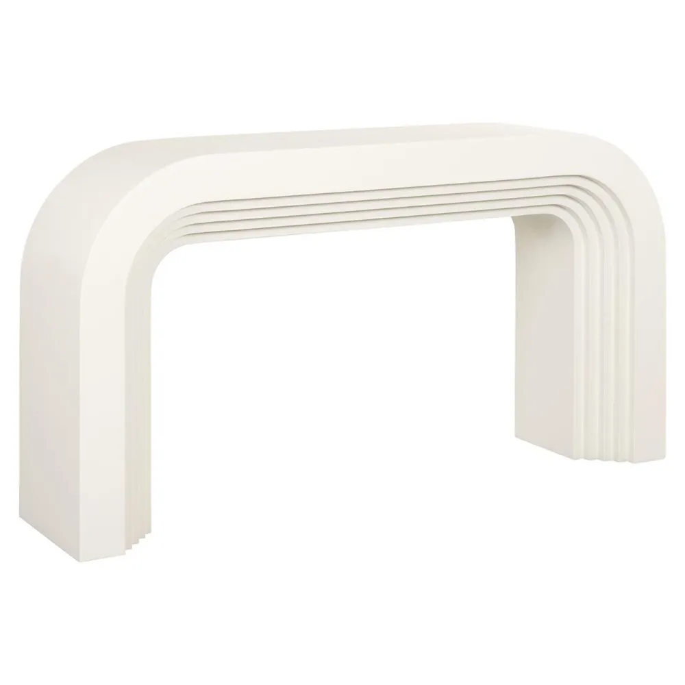 Richmond Interiors Table Console Rainbow Bloomstone | blanc