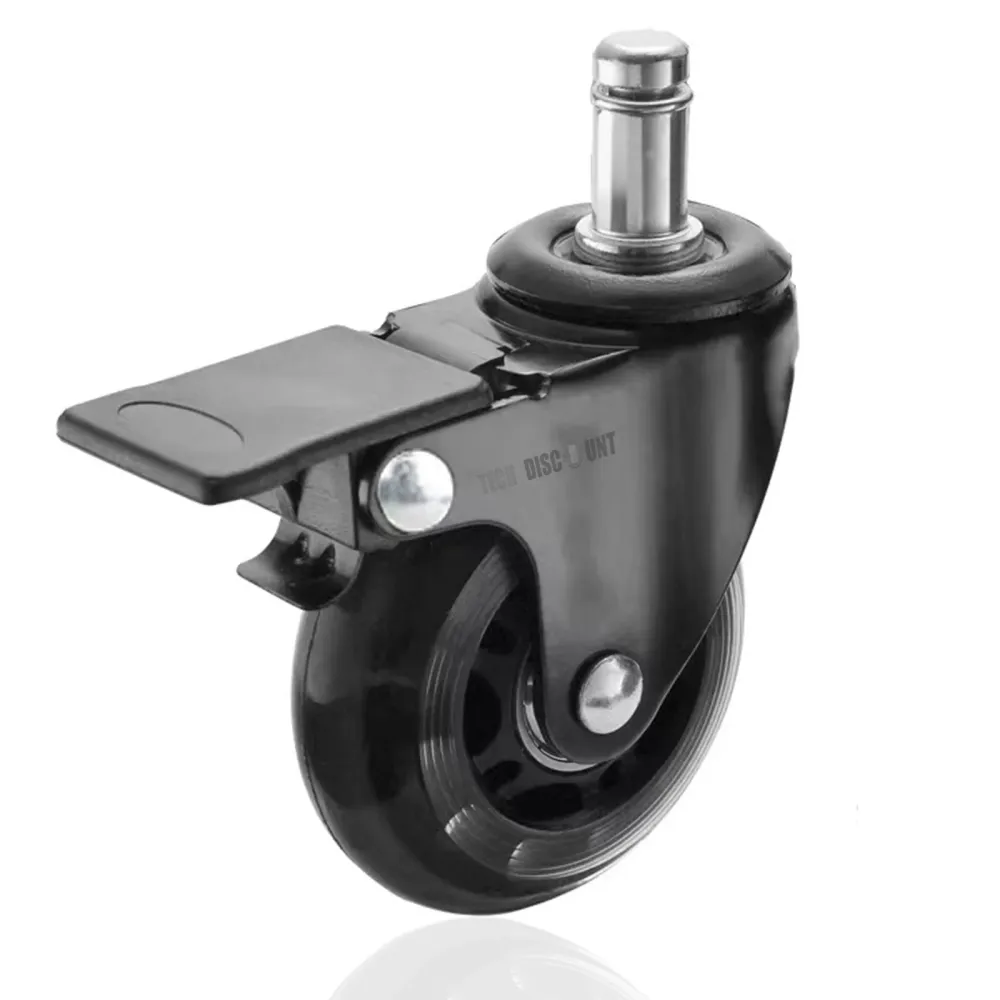 TD® Roulette bureau résistant charge lourde roulettes 22 mm roulement silencieux protégez tapis remplacement fauteuil plan...