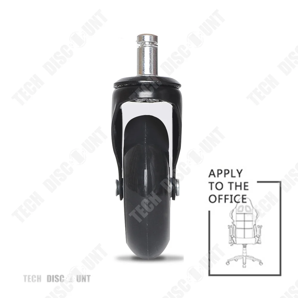 TD® Roulette bureau résistant charge lourde roulettes 22 mm roulement silencieux protégez tapis remplacement fauteuil plan...