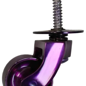 Roulette à plaque vissée violette