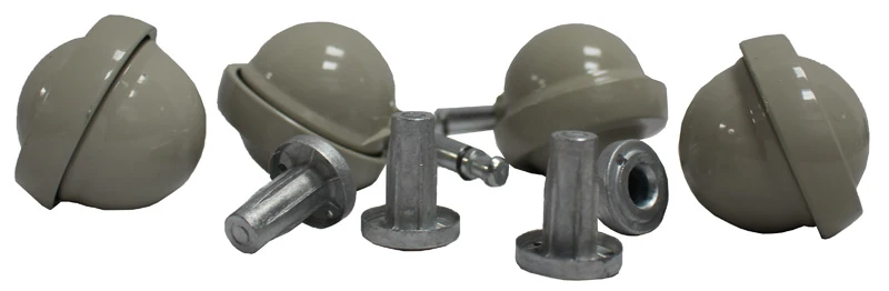 Roulettes boule Kenrick Shepherd Pebble Grey
