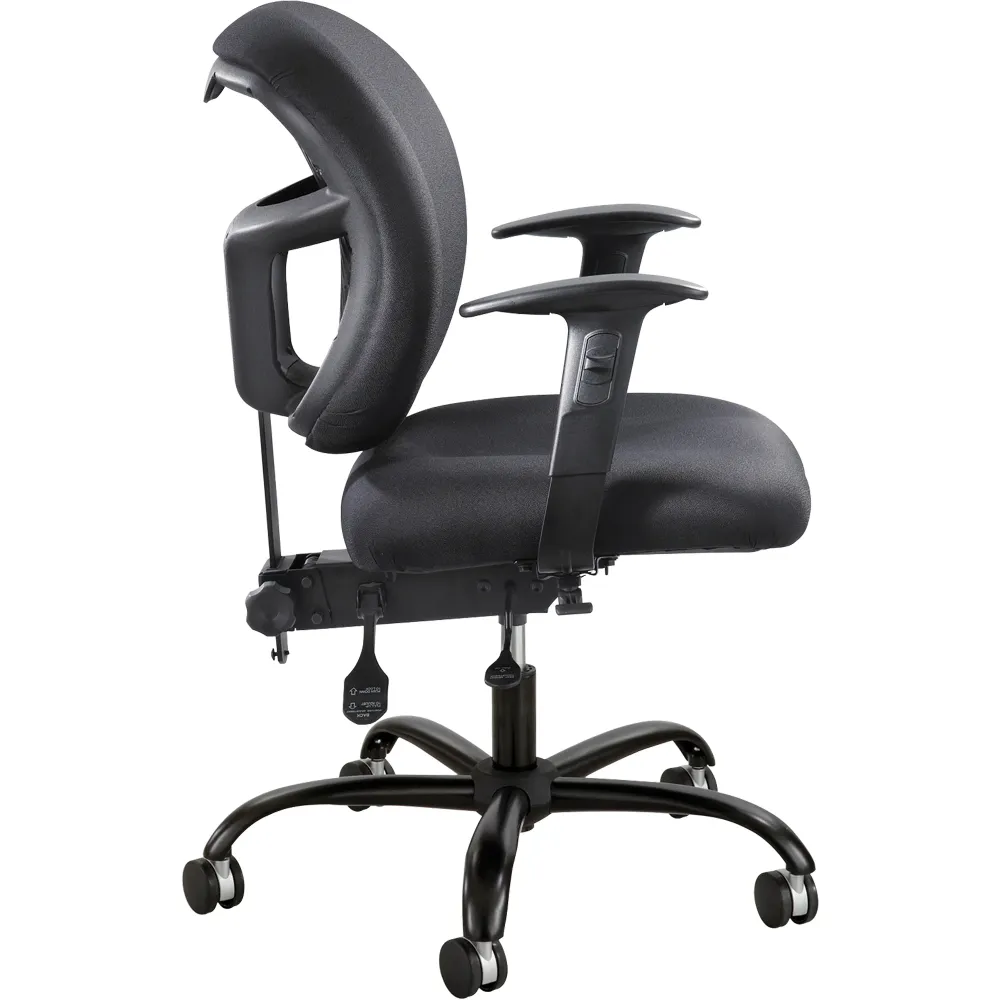 Chaises de travail Alday™ à usage intensif, 24 h/24 et 7 j/7, nylon, noir, capacité de 500 lb Safco