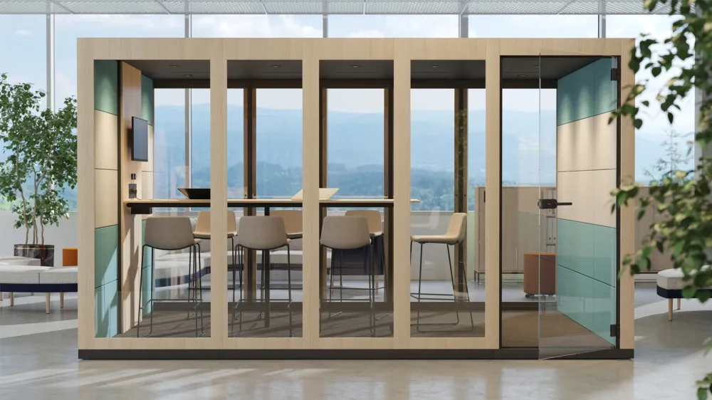 Salle de réunion - Salle de réunion - Espace dans le système spatial pour 7 personnes | Box silencieux xl