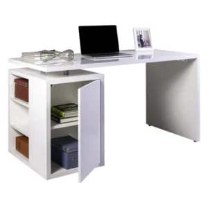 Scrivania Cm.140x69x74H Bianco Lucido