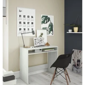 Scrivania 'Star' Cm.79x43x78H Bianco Alpes