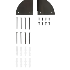 Sector Brackets - Small - Black Brass