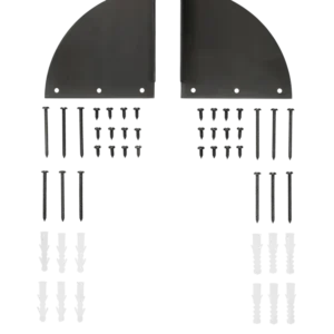 Sector Desk Brackets - Large - Black Brass