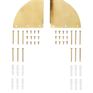 Sector Desk Brackets - Large - Brass