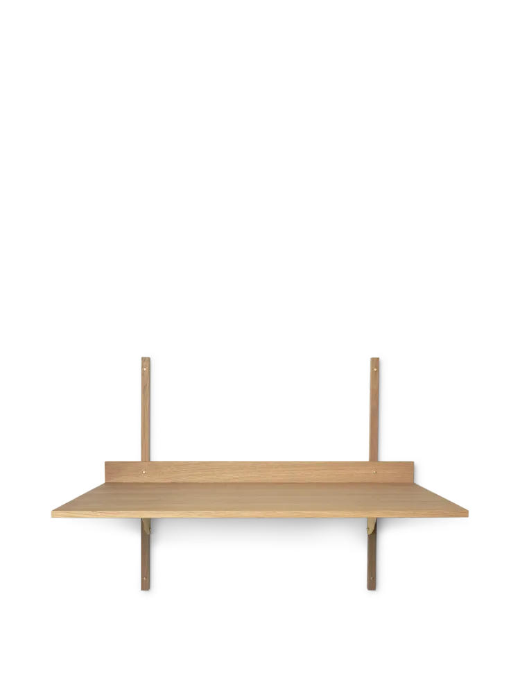 Sector Desk - Natural Oak/Brass