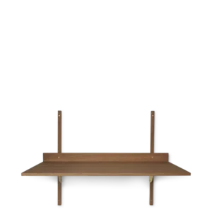Sector Desk - Smoked Oak/Brass
