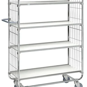 Series 8000 Shelving Trolley – Electrogalvanised – 250 kg Capacity (815 × 470 × 1590 mm)