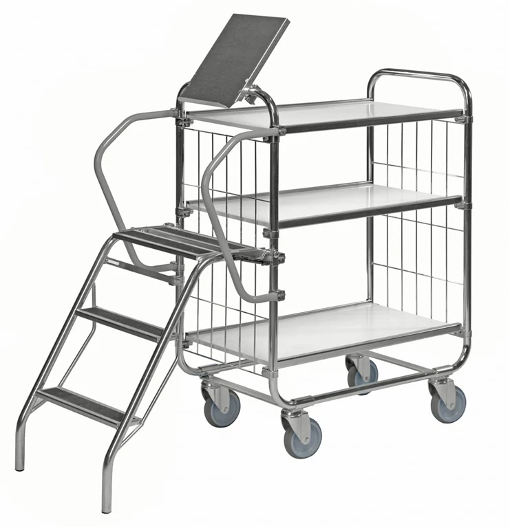 Series 8000 Shelving Trolley – Electrogalvanised – 250 kg Capacity (1395 × 470 × 1120 mm)