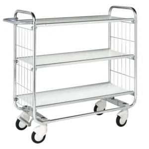 Series 8000 Shelving Trolley – Electrogalvanised Central Lock – 250 kg Capacity (1395 × 470 × 1120 mm)