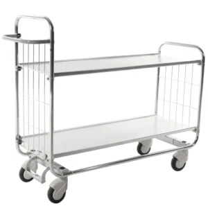 Series 8000 Shelving Trolley – Electrogalvanised Flex Cart Central Lock – 250 kg Capacity (1395 × 470 × 1120 mm)
