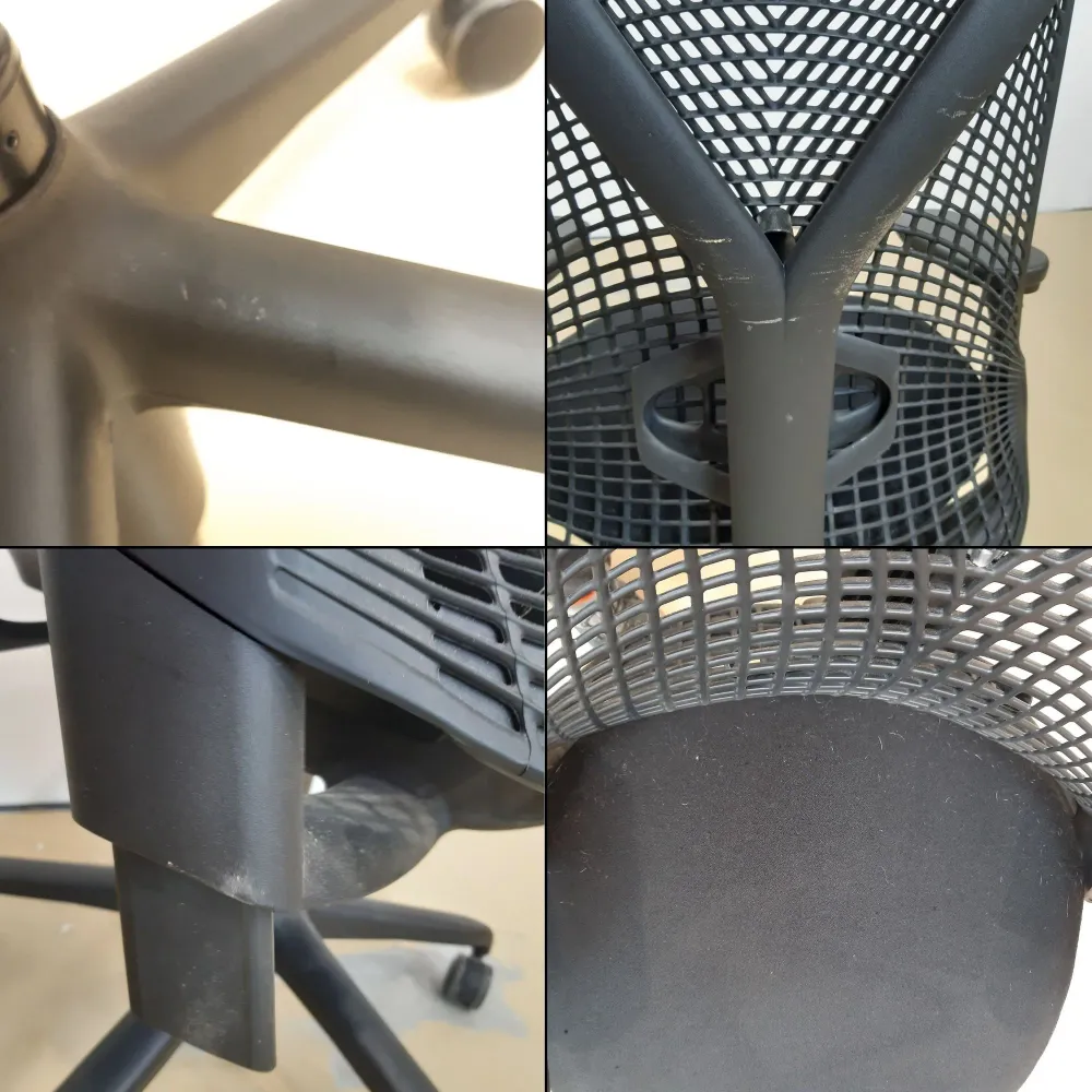 Siège de bureau HERMAN MILLER Sayl Noir Pitch