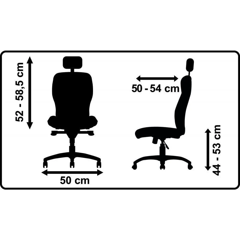 Siège manager ergonomique Tokyo tissu mesh dossier noir/assise noir