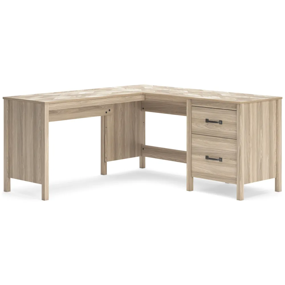 Signature Design Ashley Bureau pour bureau à domicile Battelle H3929H1 Bureau pour bureau à domicile de 60" avec retour