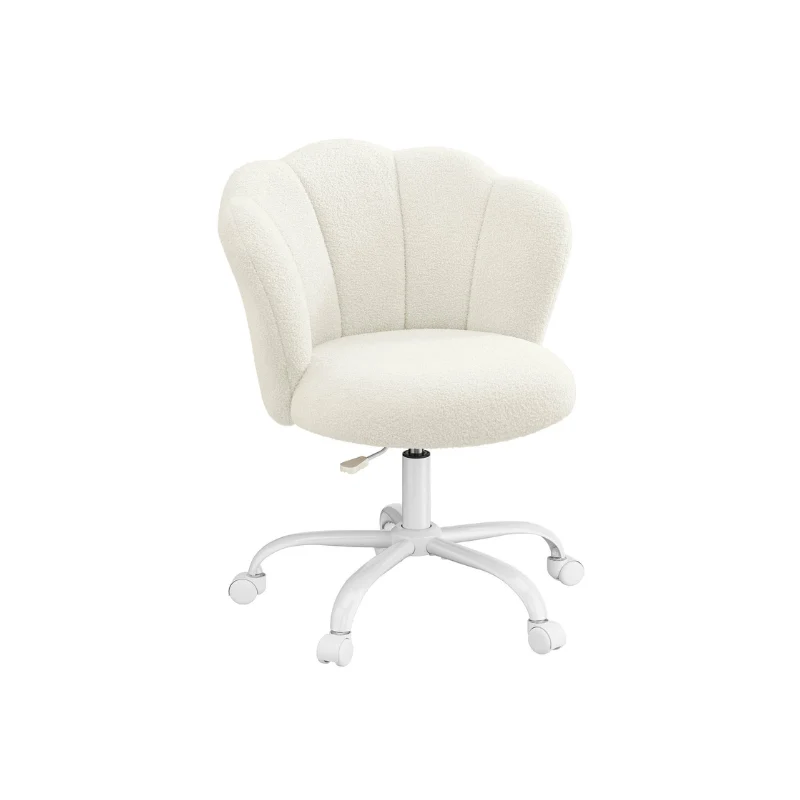 Fauteuil de Bureau Pivotant 360° avec Dossier en Forme de Pétale SONGMICS