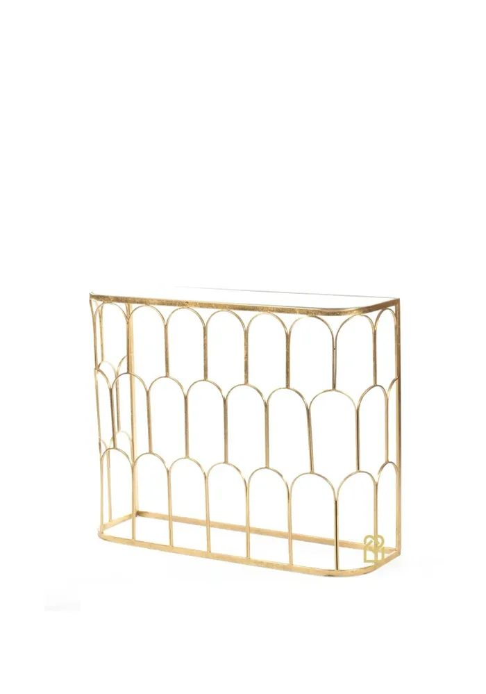 South Row Odessa Mirrored Console Table