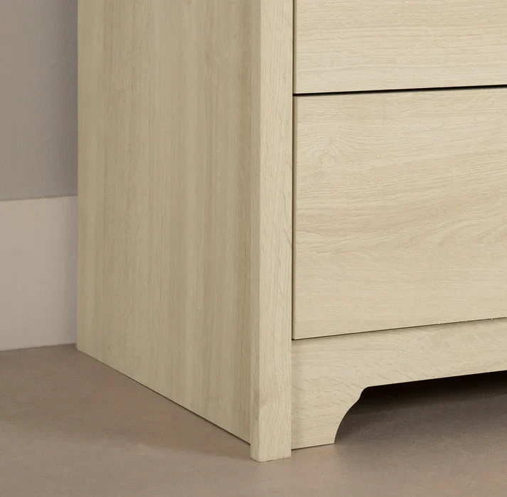 Bureau double 6 tiroirs Fusion - Chêne blanchi South Shore