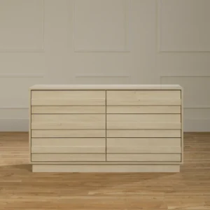Bureau double 6 tiroirs Serrano - Chêne blanchi South Shore