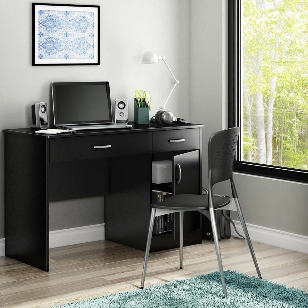 Bureau de travail Axess - Noir solide South Shore