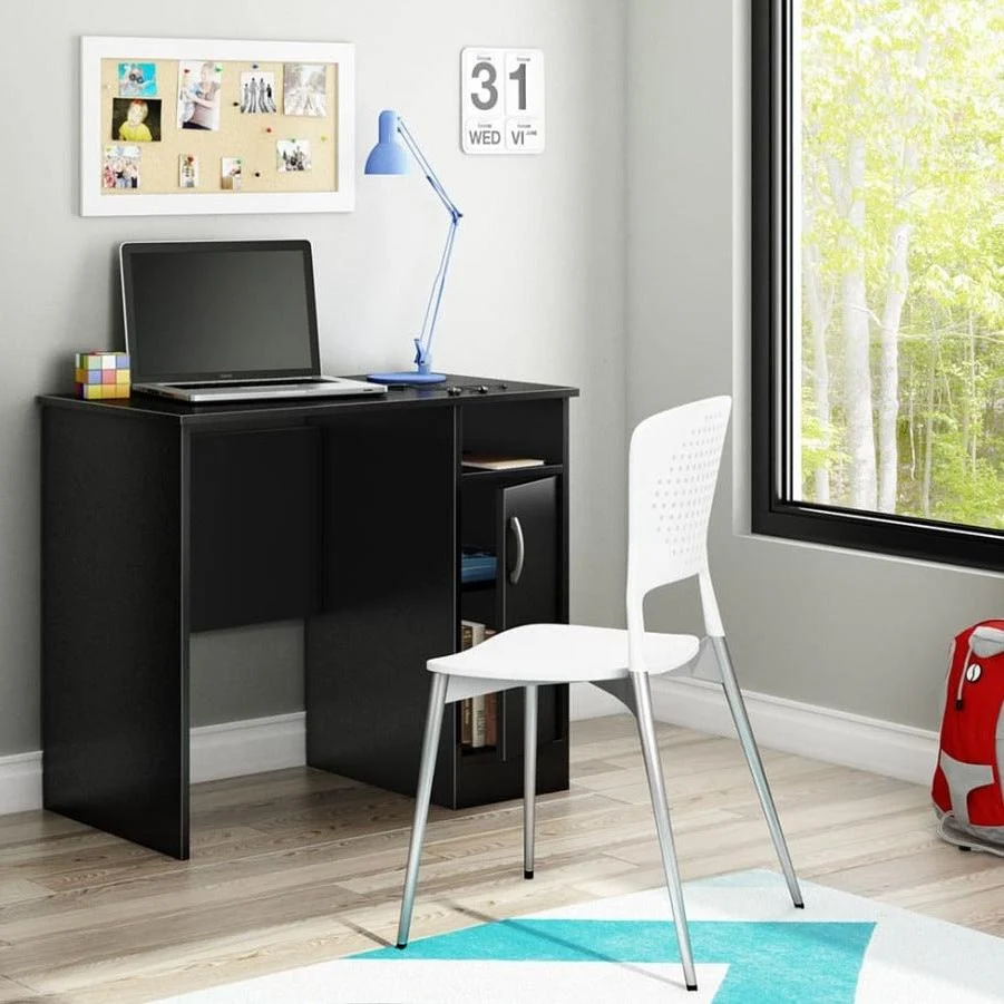 Bureau de travail Axess - Noir solide South Shore