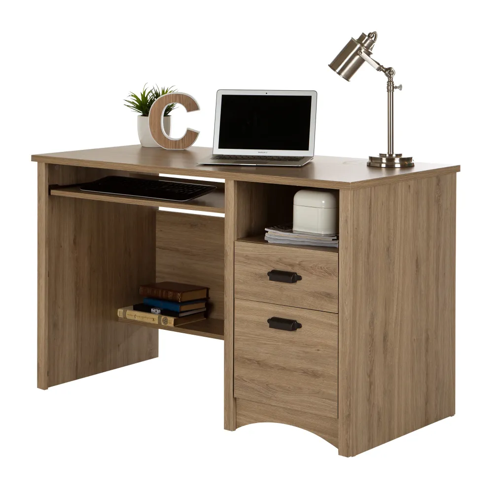 Bureau de travail Gascony - Chêne rustique South Shore