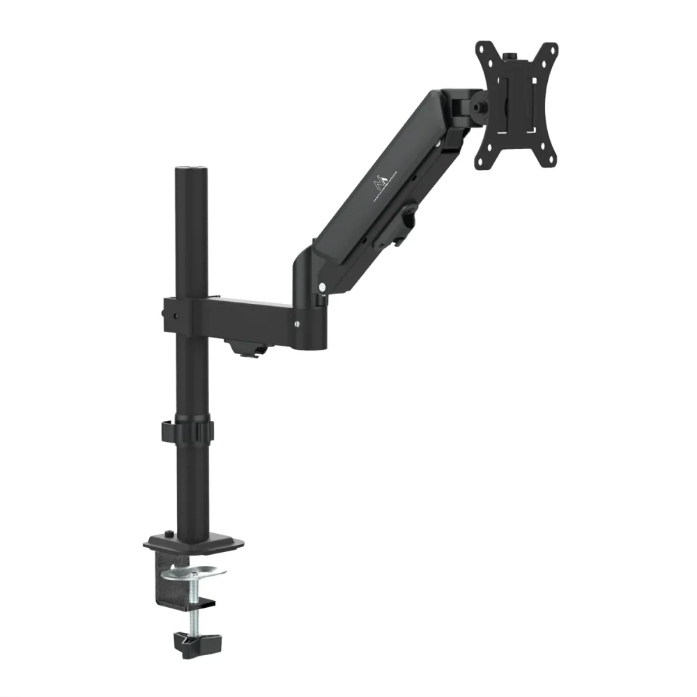 Support de moniteur Maclean, ressort à gaz, 17"-32", 2-10kg, noir, MC-135