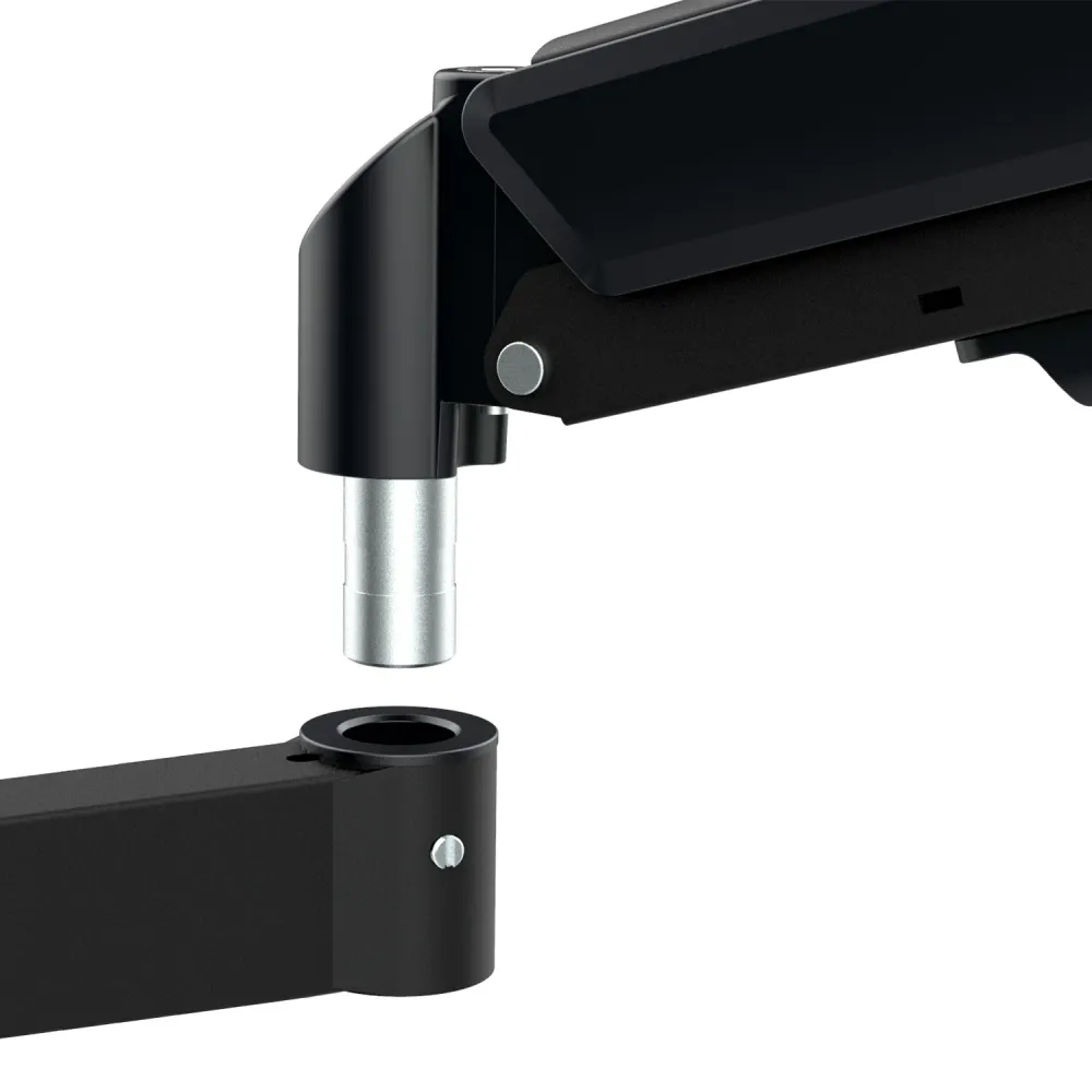 Support de moniteur Maclean, ressort à gaz, 17"-32", 2-10kg, noir, MC-135