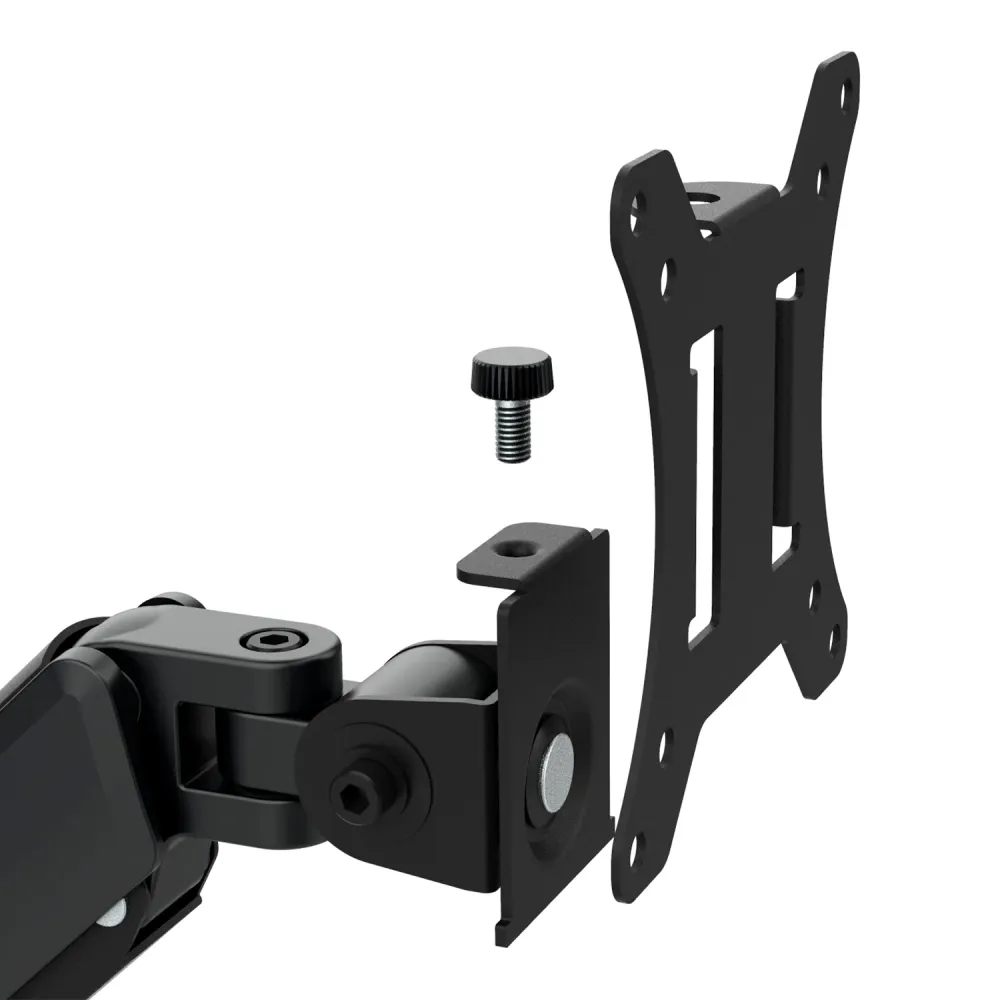 Support de moniteur Maclean, ressort à gaz, 17"-32", 2-10kg, noir, MC-135