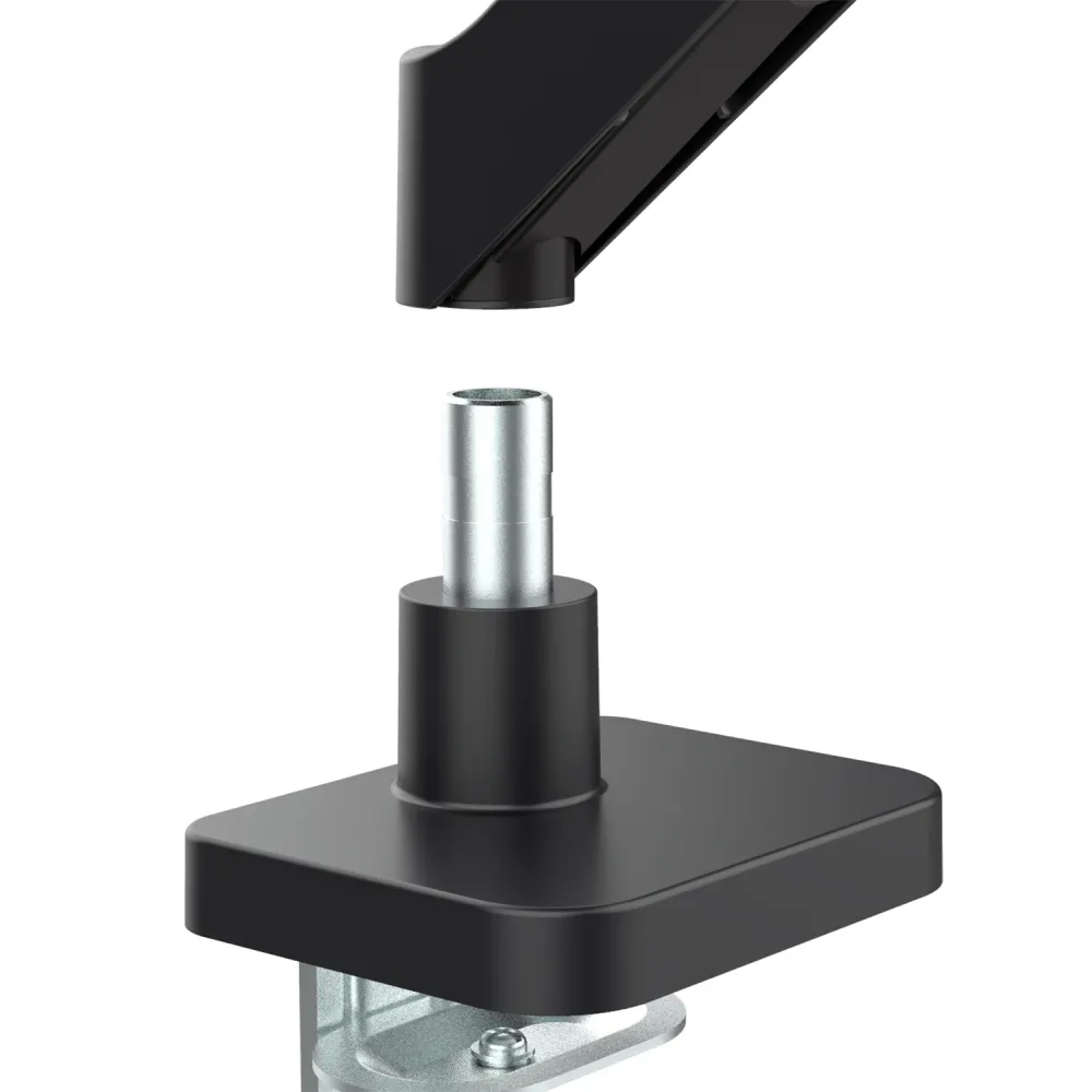 Support de moniteur Maclean, ressort à gaz, 17"-32", 2-10kg, noir, MC-133