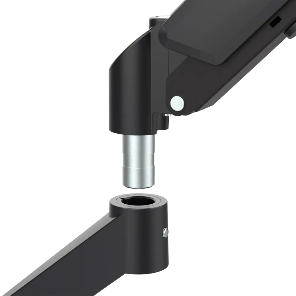 Support de moniteur Maclean, ressort à gaz, 17"-32", 2-10kg, noir, MC-133