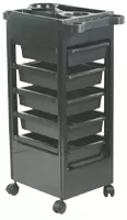 Table Baky Noire 5 Tiroirs Teinture/Permanente