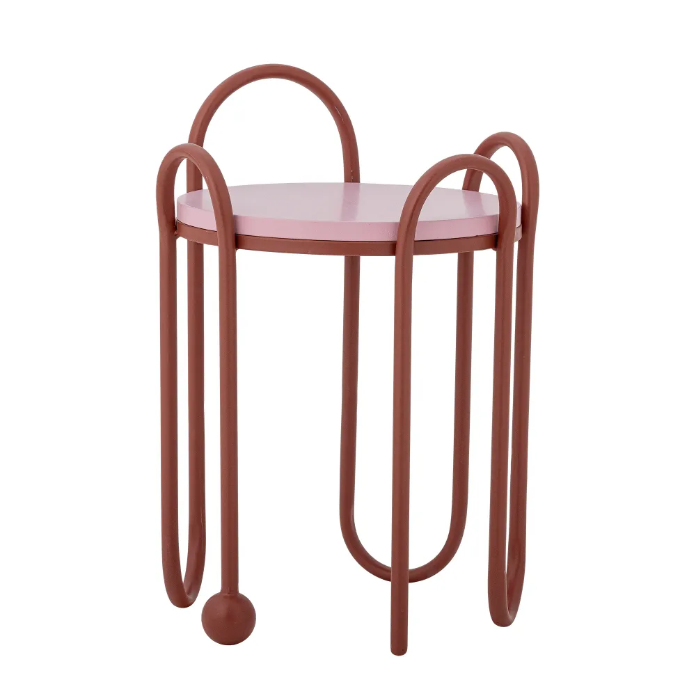 Table d'appoint, Rouge, Métal