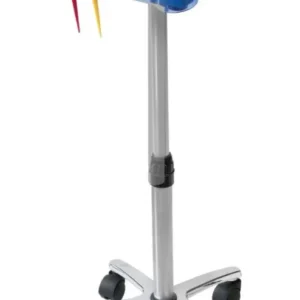 Table Simplex Bleue 1 Plateau Reglable Roulettes