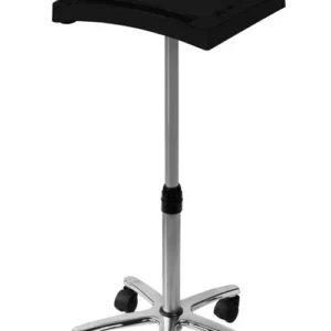 Table Simplex Noire 1 Plateau Reglable Roulettes