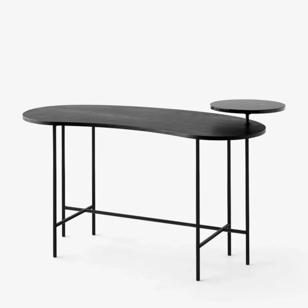 Bureau Palette JH9 noir à 2 plateaux par Jaime Hayón - &Tradition